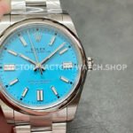 Clean Factory Rolex Oyster Perpetual 124300-0006 41mm Full 904L Sky Blue Dial (3) 124300 sky blue oyster perpetual clean factory replica