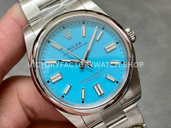Clean Factory Rolex Oyster Perpetual 124300-0006 41mm Full 904L Sky Blue Dial (7) Clean Factory Rolex Oyster Perpetual 124300-0006 41mm Full 904L Sky Blue Dial