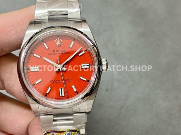 Clean Factory Rolex Oyster Perpetual 124300-0007 41mm Full 904L Red Dial (2) red dial oyster perpetual 124300 clean factory replica watch