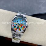 Clean Factory Rolex Oyster Perpetual 124300-0008 41mm Full 904L Bubbles Fringed Blue Dial (9) Clean Factory Rolex Oyster Perpetual 124300-0008 41mm Full 904L Bubbles Fringed Blue Dial