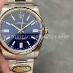 Clean Factory Rolex Oyster Perpetual 126000-0003 36mm Full 904L Blue Dial (9) 126000 blue dial oyster perpetual clean factory replica
