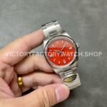 Clean Factory Rolex Oyster Perpetual 126000-0007 36mm Full 904L Red Dial (6) Clean Factory Rolex Oyster Perpetual 126000-0007 36mm Full 904L Red Dial
