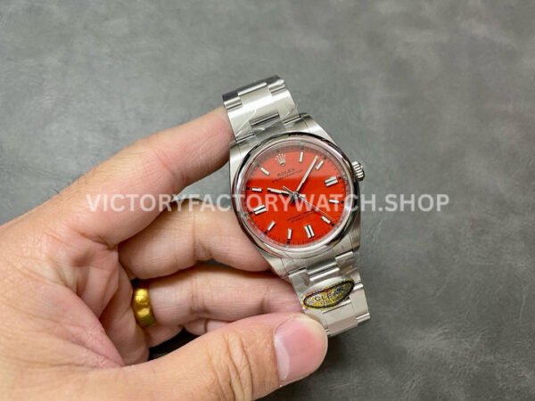 Clean Factory Rolex Oyster Perpetual 126000-0007 36mm Full 904L Red Dial (6) Clean Factory Rolex Oyster Perpetual 126000-0007 36mm Full 904L Red Dial