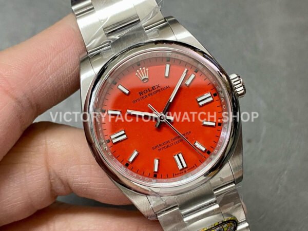 Clean Factory Rolex Oyster Perpetual 126000-0007 36mm Full 904L Red Dial (8) Clean Factory Rolex Oyster Perpetual 126000-0007 36mm Full 904L Red Dial