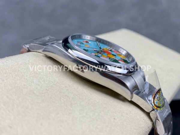 Clean Factory Rolex Oyster Perpetual 126000-0009 36mm Full 904L Bubbles Fringed Blue Dial (2) Clean Factory Rolex Oyster Perpetual 126000-0009 36mm Full 904L Bubbles Fringed Blue Dial