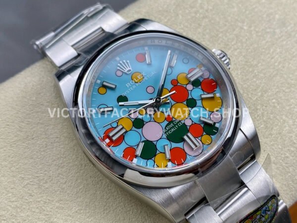 Clean Factory Rolex Oyster Perpetual 126000-0009 36mm Full 904L Bubbles Fringed Blue Dial (4) Clean Factory Rolex Oyster Perpetual 126000-0009 36mm Full 904L Bubbles Fringed Blue Dial