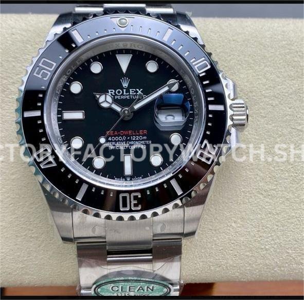 Clean Factory Rolex Sea-Dweller 126600 43mm Full 904L Black Dial Super clone