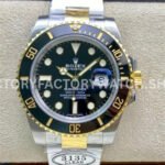 Clean Factory Rolex Submariner 116613LN 40mm Half Yellow Gold Black Dial Super Clone