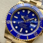 Clean Factory Rolex Submariner 116618LB 40mm Full Yellow Gold Blue Dial
