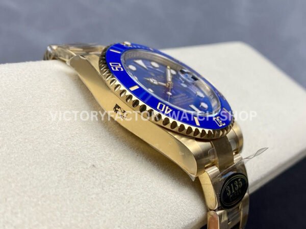 Clean Factory Rolex Submariner 116618LB 40mm Full Yellow Gold Blue Dial