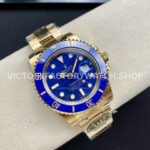 Clean Factory Rolex Submariner 116618LB 40mm Full Yellow Gold Blue Dial