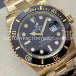 Clean Factory Rolex Submariner 116618LN 40mm Full Yellow Gold Black Dial