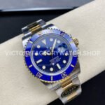 Clean Factory Rolex Submariner 126613LB 41mm Half Yellow Gold Blue Dial