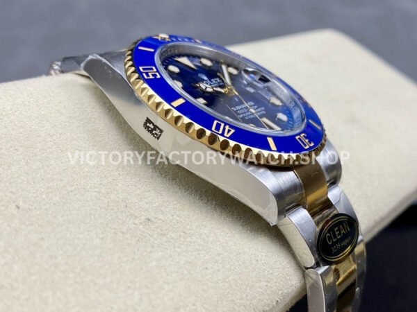 Clean Factory Rolex Submariner 126613LB 41mm Half Yellow Gold Blue Dial