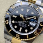 Clean Factory Rolex Submariner 126613LN 41mm Half Yellow Gold Black Dial