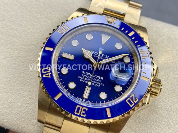 Clean Factory Rolex Submariner 126618LB-0002 41mm Full Yellow Gold Blue Dial