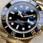Clean Factory Rolex Submariner 126618LN 41mm Full Yellow Gold Black Dial