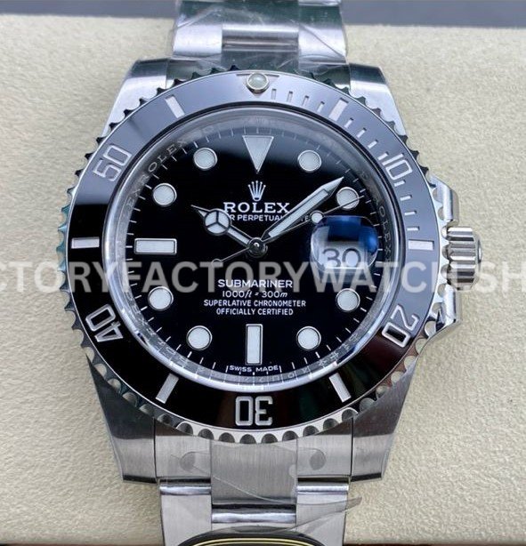 Replica Clean Factory Rolex Submeriner 116610LN 40mm Full 904L Black Dial