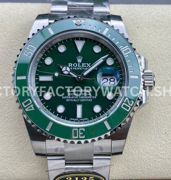 Clean Factory Rolex Submeriner Hulk 116610LV 40mm Full 904L Green Dial (7) Clean Factory Rolex Submeriner Hulk 116610LV 40mm Full 904L Green Dial Super Clone