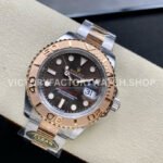 Clean Factory Rolex Yacht-Master 126621-0001 40mm Half Rose Gold Brown Dial (7) Clean Factory Rolex Yacht-Master 126621-0001 40mm Half Rose Gold Brown Dial