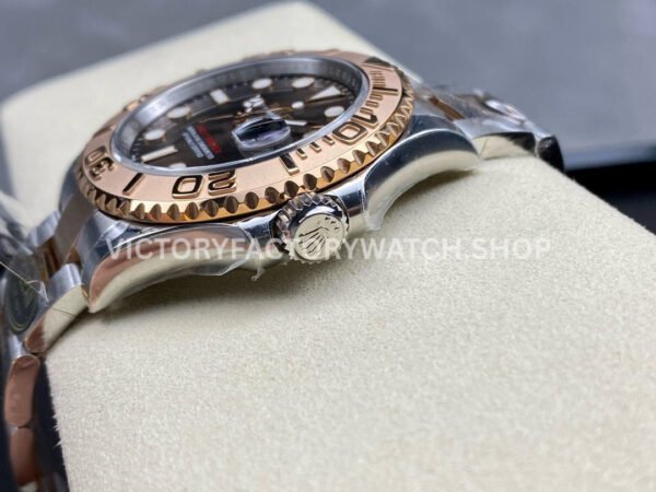 Clean Factory Rolex Yacht-Master 126621-0001 40mm Half Rose Gold Brown Dial (8) Clean Factory Rolex Yacht-Master 126621-0001 40mm Half Rose Gold Brown Dial