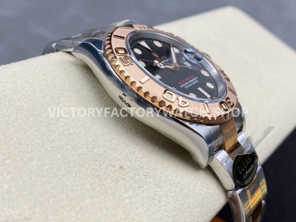 Clean Factory Rolex Yacht-Master 126621-0002 40mm Half Rose Gold Black Dial (3) Clean Factory Rolex Yacht-Master 126621-0002 40mm Half Rose Gold Black Dial