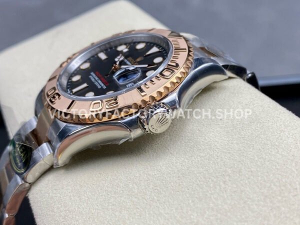 Clean Factory Rolex Yacht-Master 126621-0002 40mm Half Rose Gold Black Dial (6) Clean Factory Rolex Yacht-Master 126621-0002 40mm Half Rose Gold Black Dial