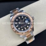 Clean Factory Rolex Yacht-Master 126621-0002 40mm Half Rose Gold Black Dial (7) Clean Factory Rolex Yacht-Master 126621-0002 40mm Half Rose Gold Black Dial