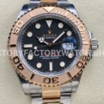 Clean Factory Rolex Yacht-Master 126621-0002 40mm Half Rose Gold Black Dial (9) Clean Factory Rolex Yacht-Master 126621-0002 40mm Half Rose Gold Black Dial Super clone