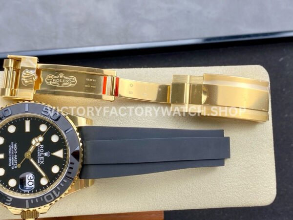 Clean Factory Rolex Yacht-Master 226658-0001 42mm Yellow Gold Oysterflex Black Dial (4) Clean Factory Rolex Yacht-Master 226658-0001 42mm Yellow Gold Oysterflex Black Dial