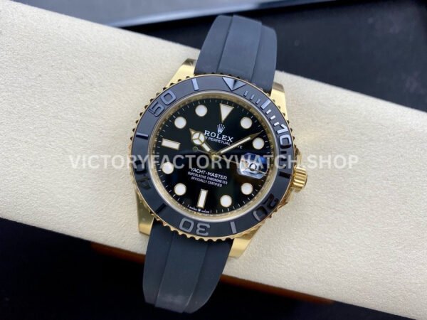 Clean Factory Rolex Yacht-Master 226658-0001 42mm Yellow Gold Oysterflex Black Dial (6) Clean Factory Rolex Yacht-Master 226658-0001 42mm Yellow Gold Oysterflex Black Dial