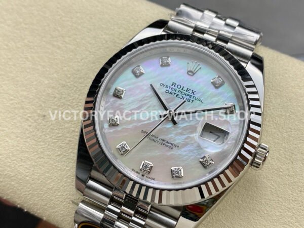 Clean factory Rolex Datejust 126334-0020 41mm Full 904L Diamond Mope Mother Of Pearl Dial Jubilee (1 (4) Clean factory Rolex Datejust 126334-0020 41mm Full 904L Diamond Mope Mother Of Pearl Dial Jubilee