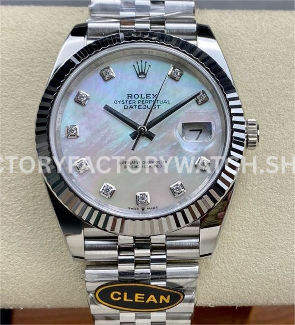 Clean factory Rolex Datejust 126334-0020 41mm Full 904L Diamond Mope Mother Of Pearl Dial Jubilee (1 (9) Clean factory Rolex Datejust 126334-0020 41mm Full 904L Diamond Mope Mother Of Pearl Dial Jubilee Super clone