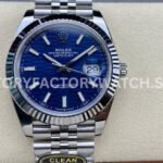 Clean factory Rolex Datejust 126334-0032 41mm Full 904L Fluted Motif Blue Dial Jubilee (1) datejust 126334 blue motif dial jubilee clean replica