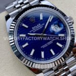 Clean factory Rolex Datejust 126334-0032 41mm Full 904L Fluted Motif Blue Dial Jubilee (5) Clean factory Rolex Datejust 126334-0032 41mm Full 904L Fluted Motif Blue Dial Jubilee