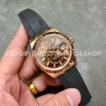 Noob Factory Rolex Sky-Dweller 336235-0002 42mm Rose Gold Oysterflex Brown Dial (5) Noob Factory Rolex Sky-Dweller 336235-0002 42mm Rose Gold Oysterflex Brown Dial