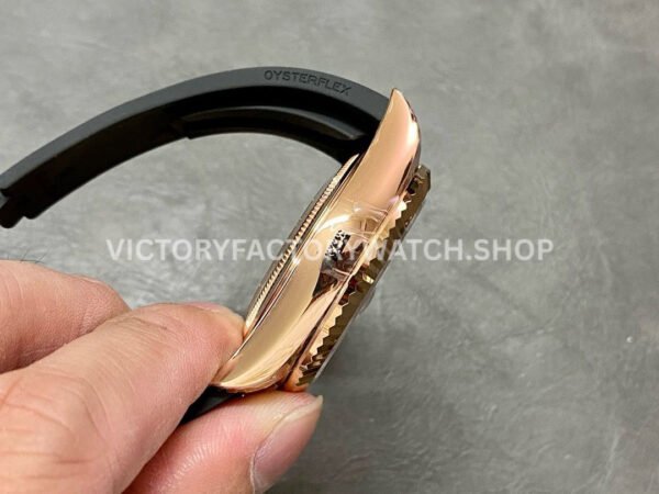 Noob Factory Rolex Sky-Dweller 336235-0003 42mm Rose Gold Oysterflex White Dial