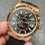 Noob Factory Rolex Sky-Dweller 336235-0004 42mm Rose Gold Oysterflex Grey Dial (2) Noob Factory Rolex Sky-Dweller 336235-0004 42mm Rose Gold Oysterflex Grey Dial