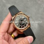 Noob Factory Rolex Sky-Dweller 336235-0004 42mm Rose Gold Oysterflex Grey Dial (3) Noob Factory Rolex Sky-Dweller 336235-0004 42mm Rose Gold Oysterflex Grey Dial