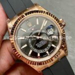 Noob Factory Rolex Sky-Dweller 336235-0004 42mm Rose Gold Oysterflex Grey Dial (6) Noob Factory Rolex Sky-Dweller 336235-0004 42mm Rose Gold Oysterflex Grey Dial