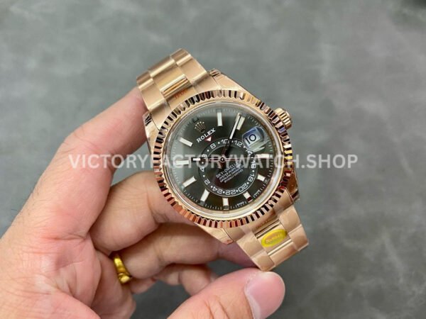 Noob Factory Rolex Sky-Dweller 336235 42mm Full Rose Gold Grey Dial (6) Noob Factory Rolex Sky-Dweller 336235 42mm Full Rose Gold Grey Dial
