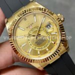 Noob Factory Rolex Sky-Dweller 336238-0001 42mm Yellow Gold Oysterflex Yellow Gold Dial (4) Noob Factory Rolex Sky-Dweller 336238-0001 42mm Yellow Gold Oysterflex Yellow Gold Dial