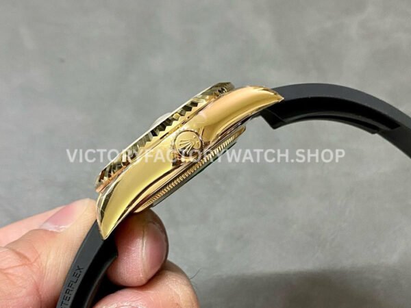 Noob Factory Rolex Sky-Dweller 336238-0001 42mm Yellow Gold Oysterflex Yellow Gold Dial (8) Noob Factory Rolex Sky-Dweller 336238-0001 42mm Yellow Gold Oysterflex Yellow Gold Dial