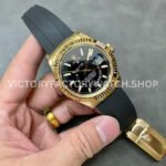 Noob Factory Rolex Sky-Dweller 336238-0002 42mm Yellow Gold Oysterflex Black Dial (2) Noob Factory Rolex Sky-Dweller 336238-0002 42mm Yellow Gold Oysterflex Black Dial