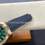 Noob Factory Rolex Sky-Dweller 336238 42mm Yellow Gold Oysterflex Green Dial