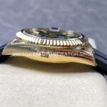 Noob Factory Rolex Sky-Dweller 336238 42mm Yellow Gold Oysterflex Green Dial