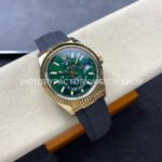 Noob Factory Rolex Sky-Dweller 336238 42mm Yellow Gold Oysterflex Green Dial