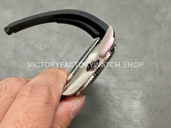 Noob Factory Rolex Sky-Dweller 336239-0002 42mm White Gold Oysterflex Black Dial