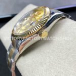 Noob Factory Rolex Sky-Dweller 336933-0001 42mm Half Yellow Gold Champagne Dial
