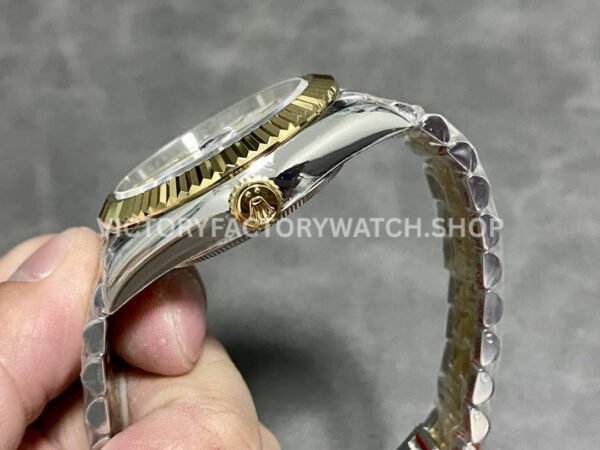 Noob Factory Rolex Sky-Dweller 336933-0006 42mm Half Yellow Gold White Dial Jubilee